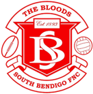 The Bloods South Bendigo Football netball club logo